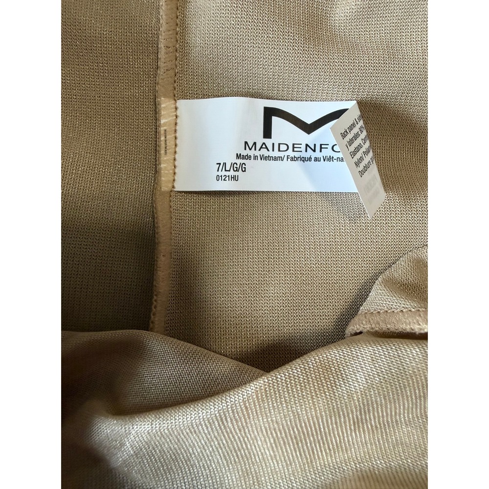 Maidenform Tummy Solutions High Waisted Shapewear Briefs Beige Nude Large NEW - Picture 5 of 5